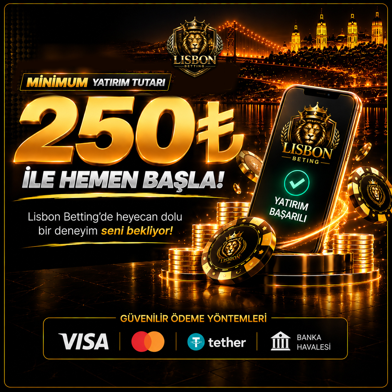Minimum 250 TL yatırım imkanı